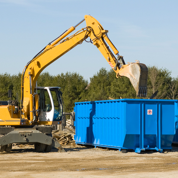 how does a residential dumpster rental service work in East Hardwick